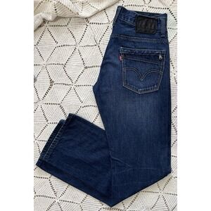 Levi's 100% Cotton 527 Bootcut Jeans Mens 30x32 Dark Wash Zipper Pocket Western